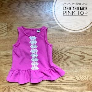 2T Janie and Jack Pink Top - VGUC